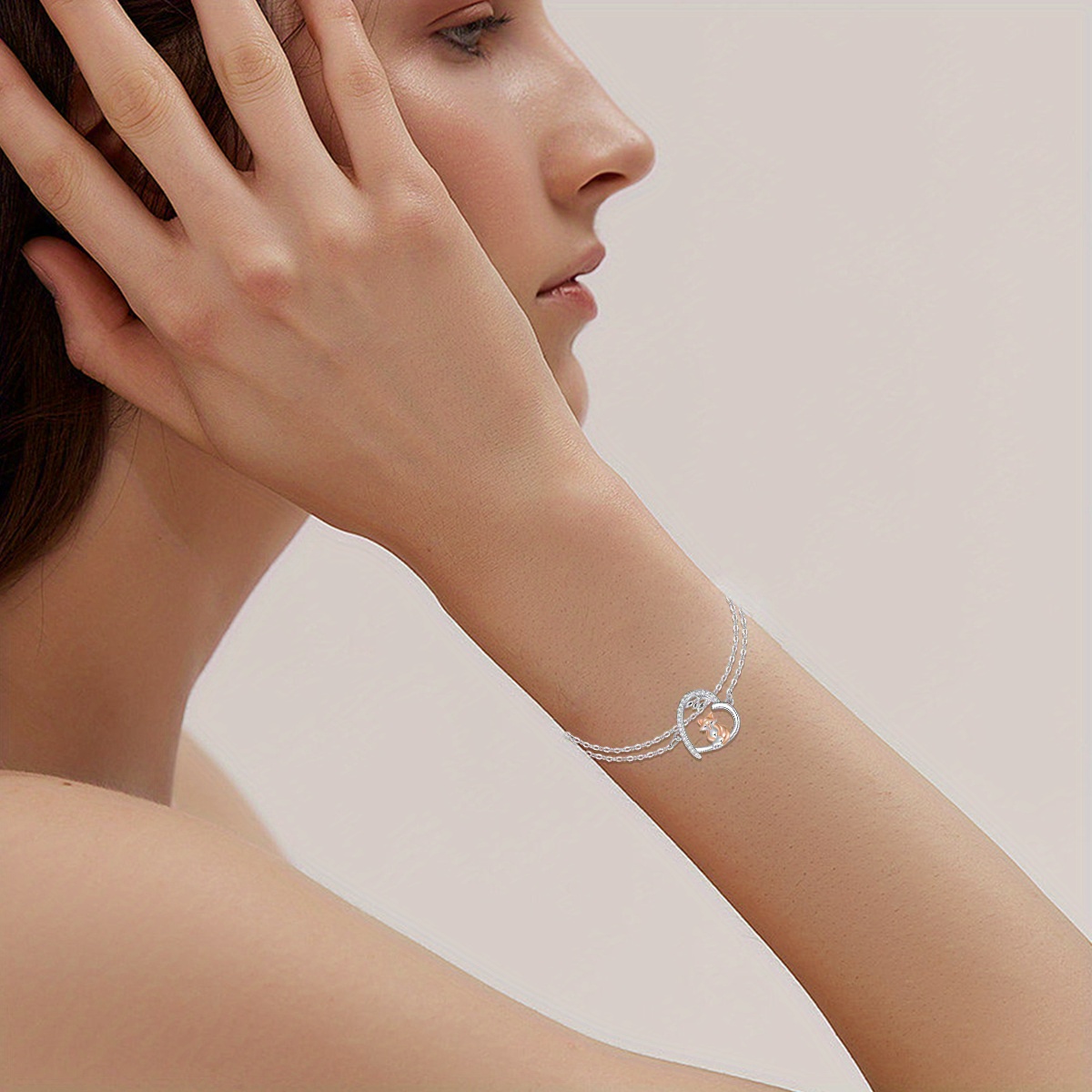 Fox Bracelet Sterling Silver Fox Jewellery for Women